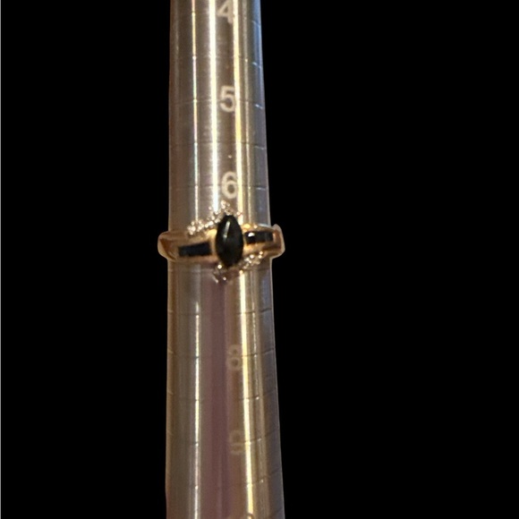 14K Gold Sapphire and Diamond Women's Ring - Picture 3 of 3